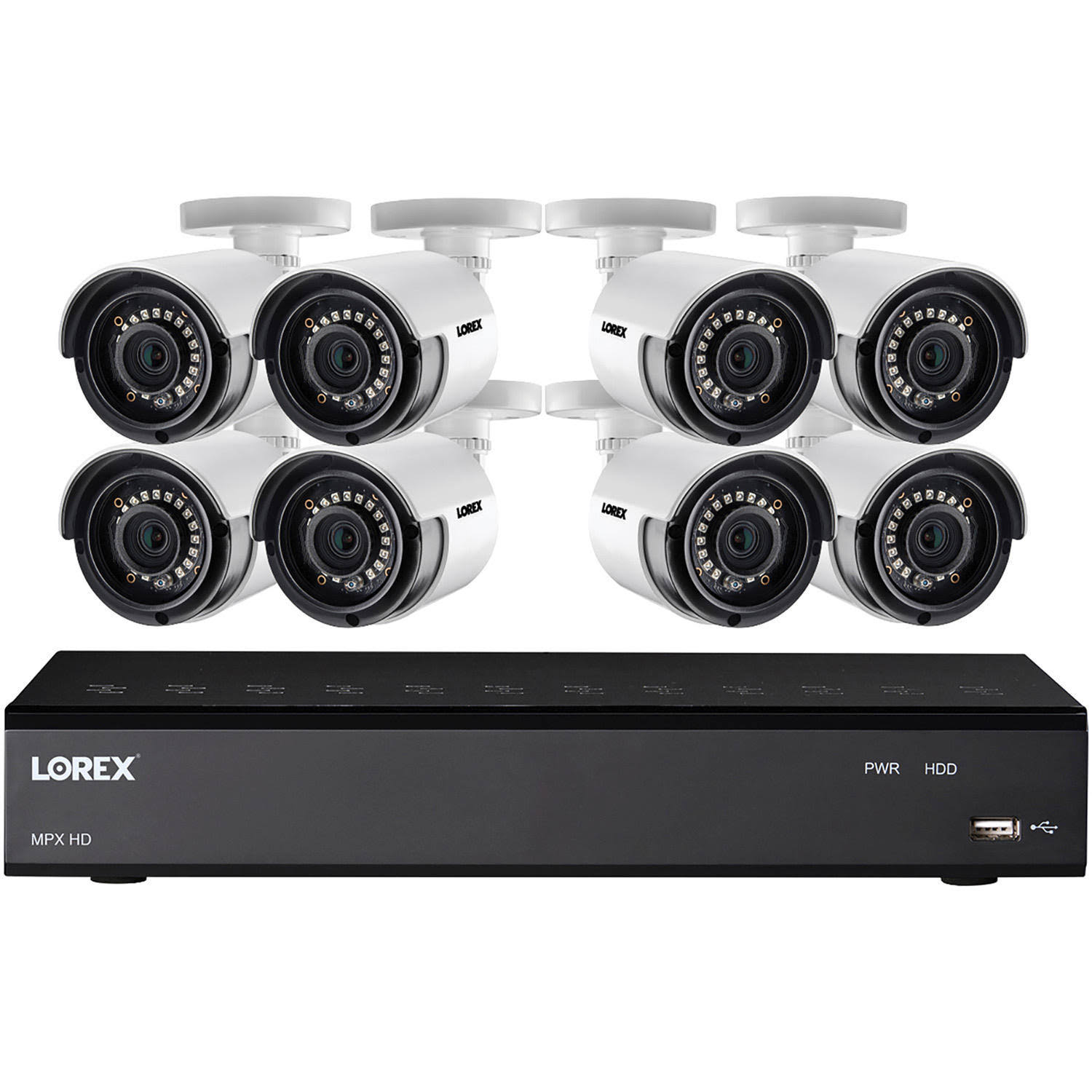 Lorex 1080p HD Security Camera System with 1 Terabyte 8-Channel DVR and Eight 1080p Bullet Cameras