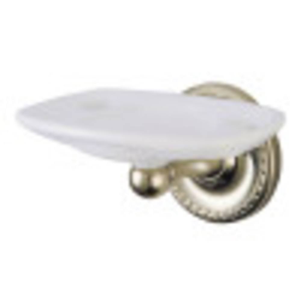 Kingston Brass Laurel Wall Mount Toothbrush and Tumbler Holder - Satin Nickel BA916SN