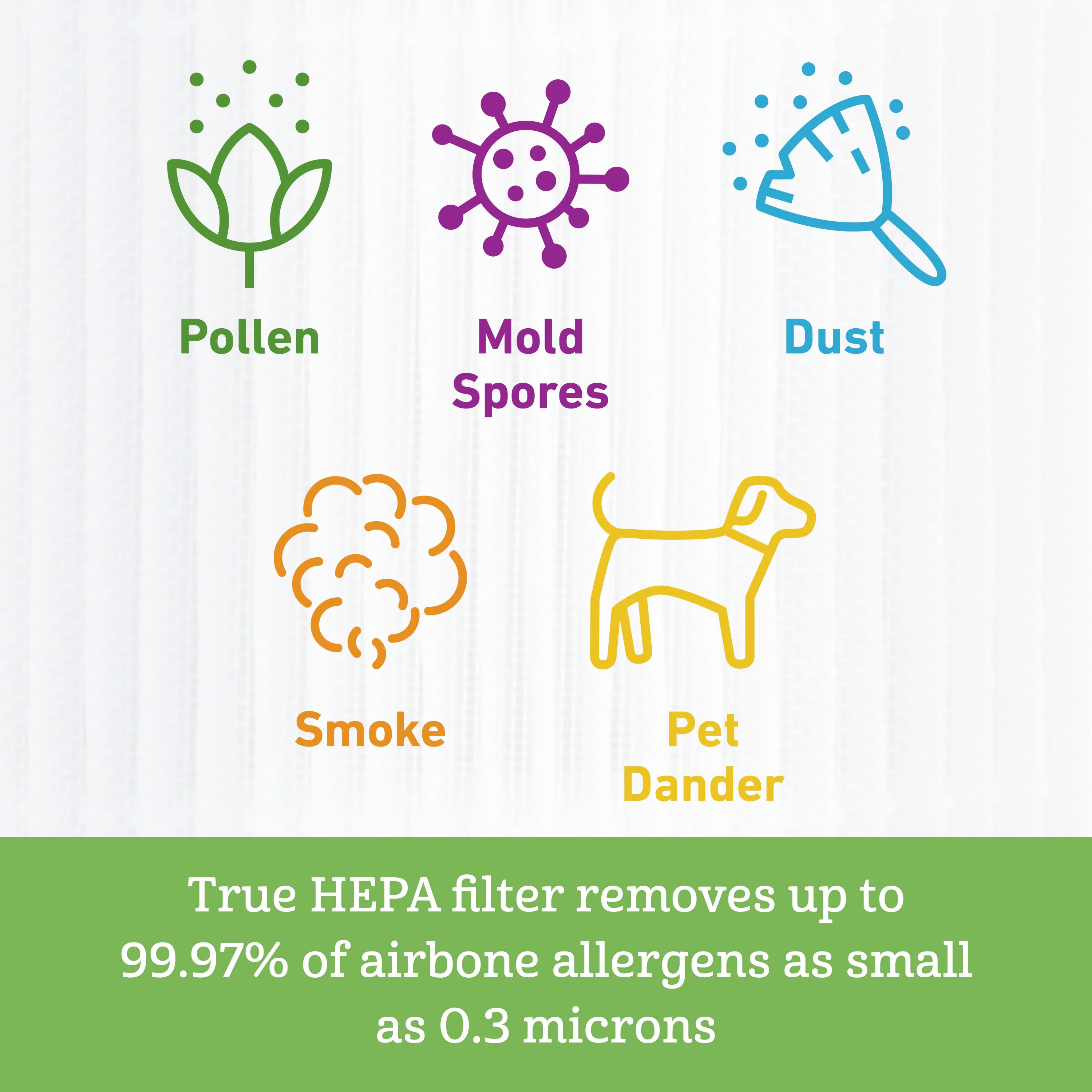 Holmes True HEPA Air Purifier with UV Technology, Medium Room Air Cleaner, Oscillating Air Purifier (HAP537UV)