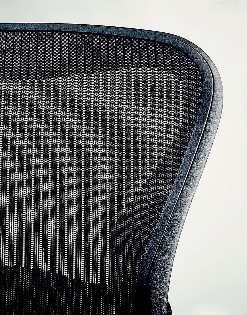 Aeron Chair by Herman Miller - Official Retailer - Basic - Titanium Frame - Zinc Classic Size C (Large)