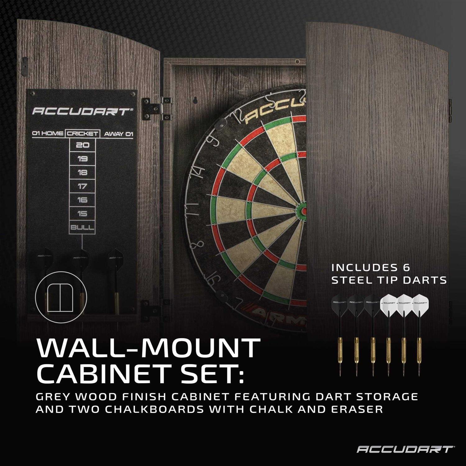 Accudart Armada Bristle Dartboard Cabinet Set - Sports Supplies Online Store
