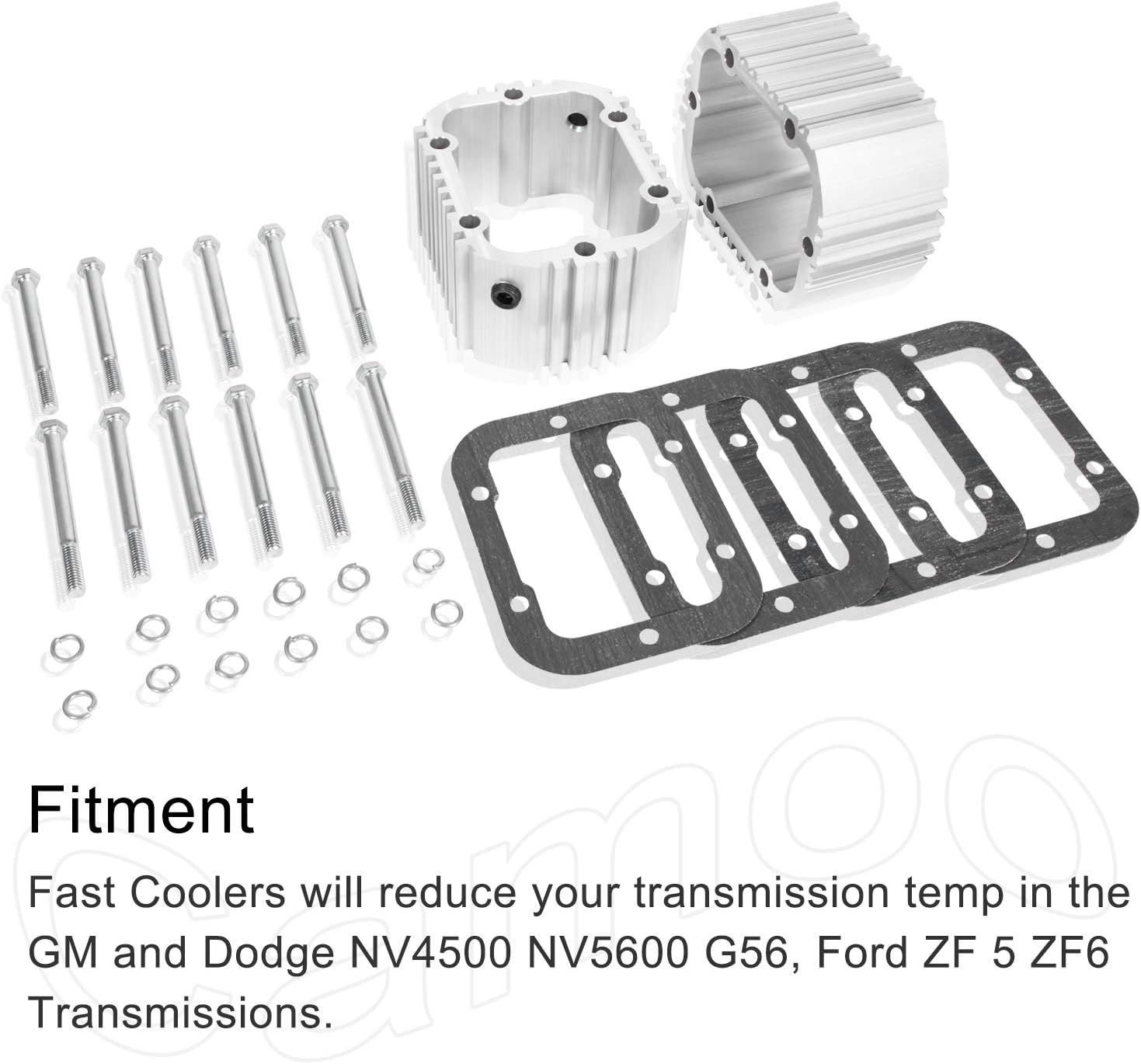 Manual Transmission Coolers Kit PTO For GM/Dodge NV4500 NV5600 G56, For Ford ZF 5 ZF6 Transmissions