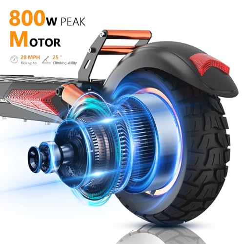 800W/2000W e Scooter for Adults Electric Scooter with Seat 10" Off Road Pneumatic Tires Long Range Motorized e-Scooter,28-35MPH