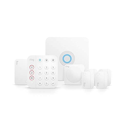 Ring Alarm 8-Piece Kit – Wireless Smart Home Security System | Expandable | Easy Setup | Mobile App Control | 24/7 Professional Monitoring | Alexa