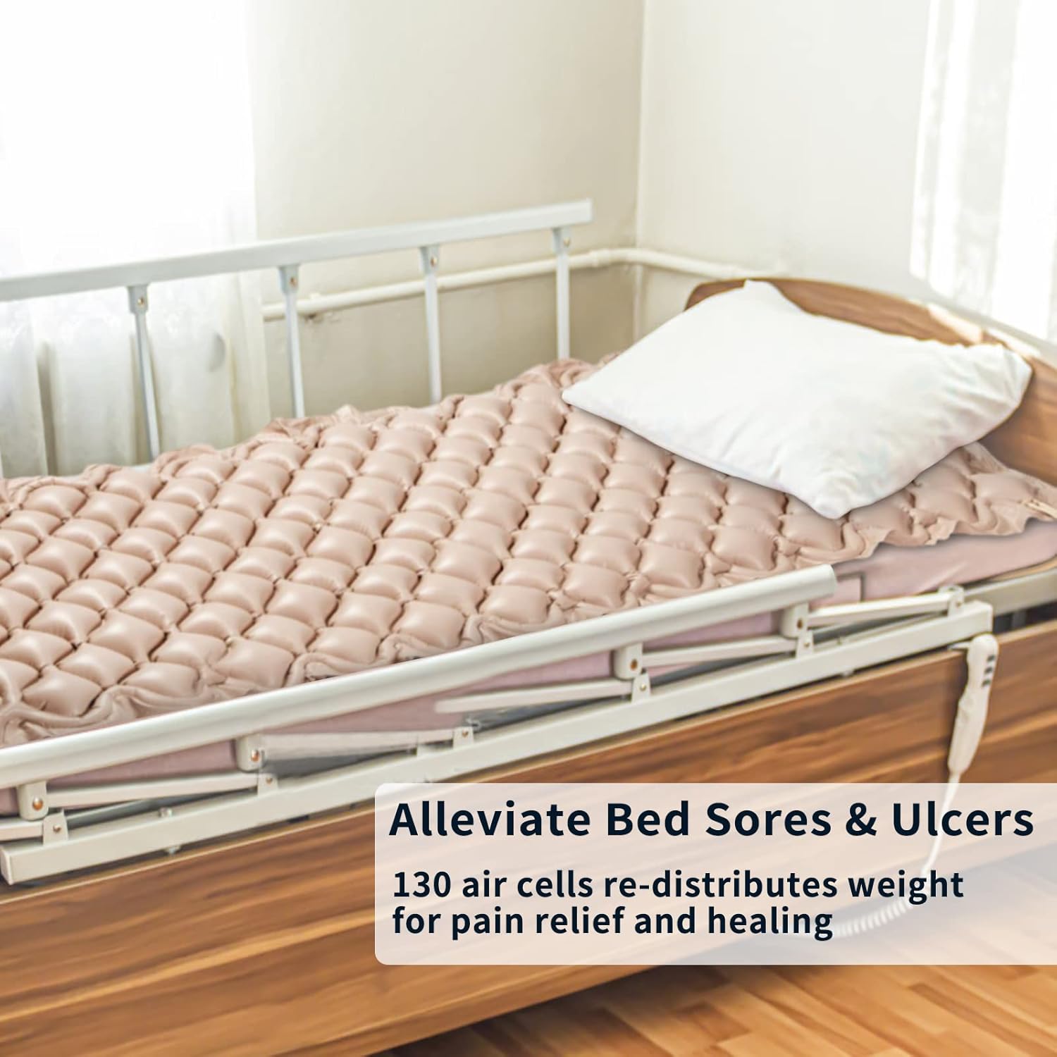 Alternating Pressure Pad Bed Pad to Prevent Bed Sores Air Mattress for Hospital Bed with Quiet Pump Colchon Antiescaras para Persona Encamada