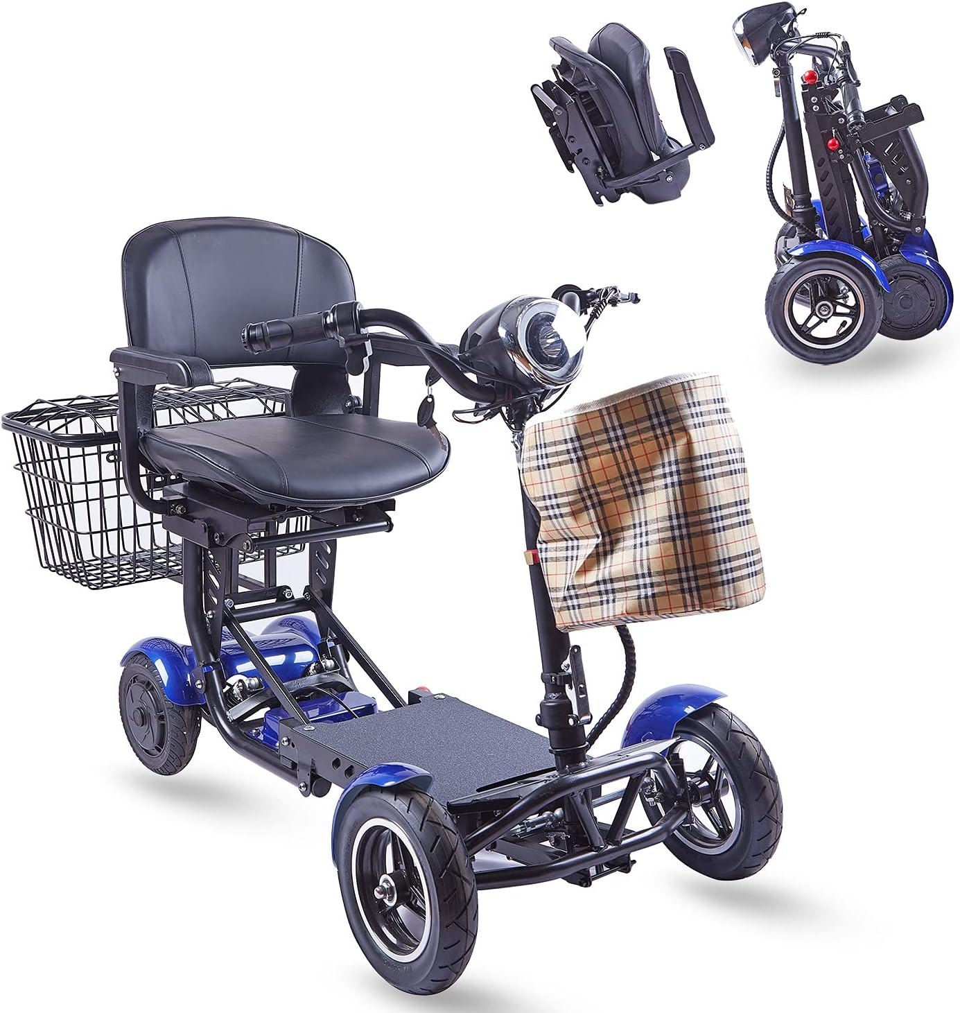 ActiWe Mobility Scooters for Seniors - Electric Powered Motorized Transformer 4 Wheel Scooter for Adults
