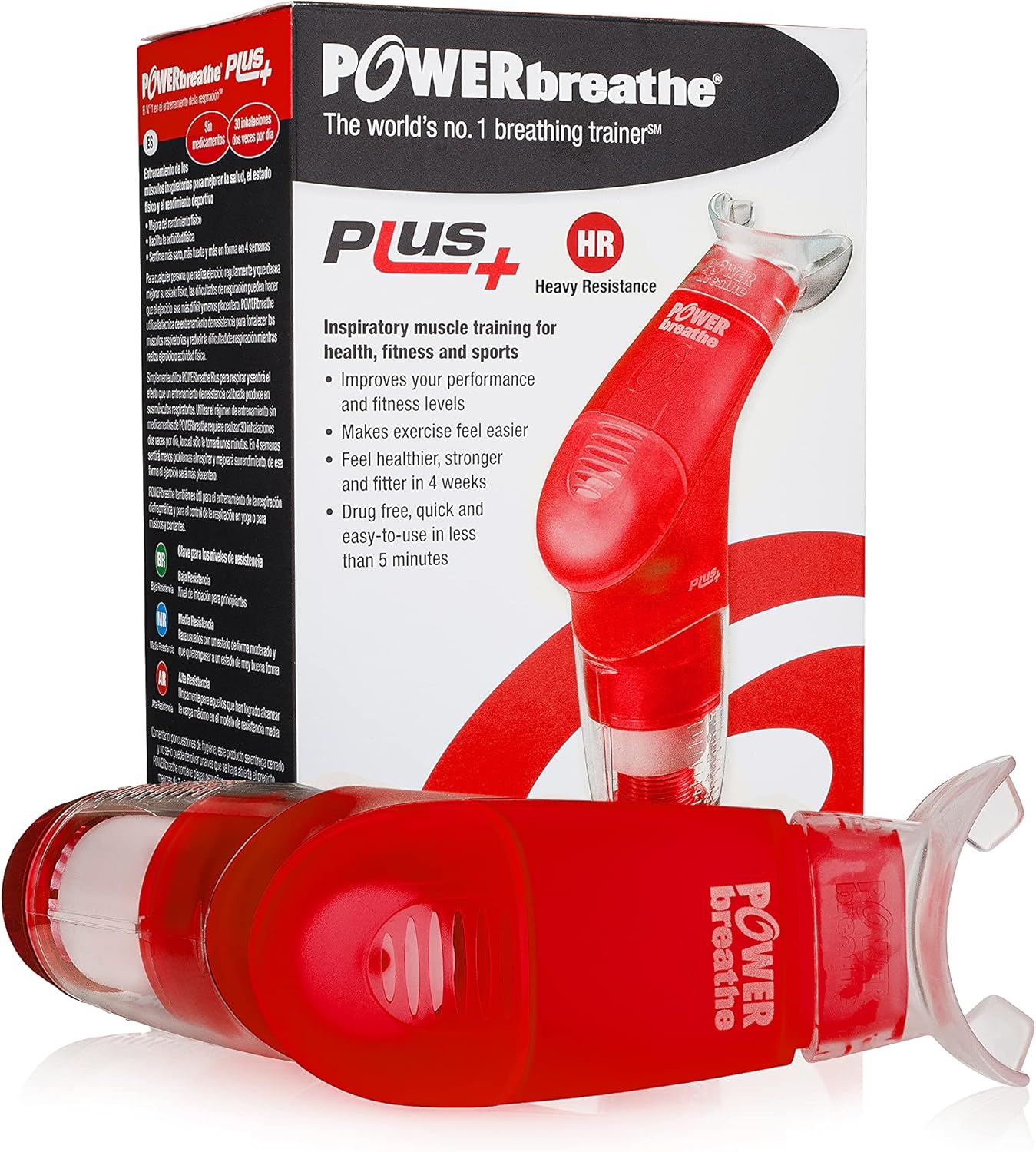 POWERBREATHE - Breathing Exercise Device, Breathing Trainer and Therapy Tool to Strengthen Breathing Muscles and Help Lung Capacity