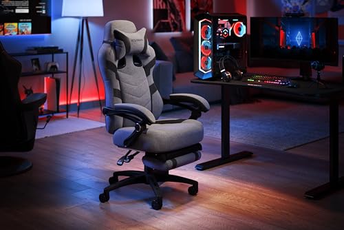 RESPAWN 110 Pro Gaming Chair - Gaming Chair with Footrest, Reclining Gaming Chair, Video Gaming Computer Desk Chair, Adjustable Desk Chair