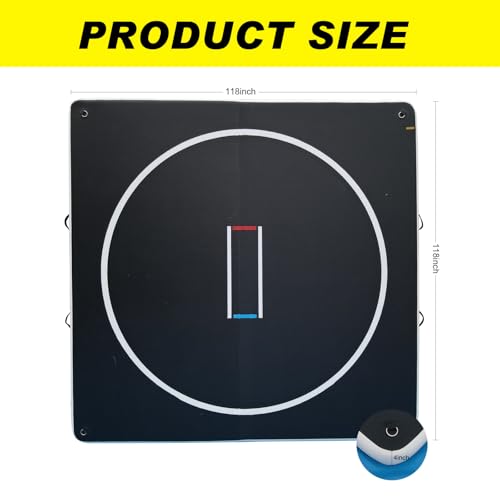 Inflatable Wrestling Mat for Adults/Kids - Thicken PVC Grappling Mat with Air Pump, Portable MMA/BJJ/Judo/Gymnastics Training Mat (5FT/10FT)