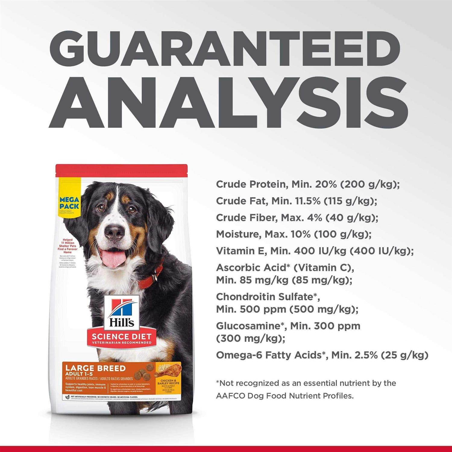Hill's Science Diet Adult Chicken &amp; Barley Recipe Large Breed Dry Dog Food - Pet Supplies online store