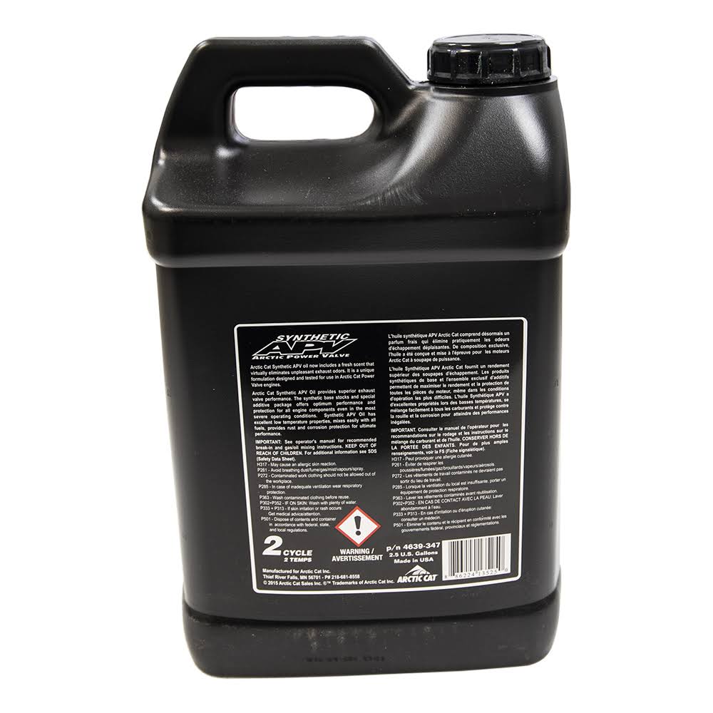 Arctic Cat 4639-347 APV Synthetic 2-Cycle Engine Ultimate Performance Oil 2.5 Gallon