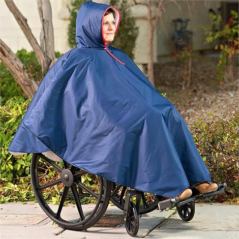 CareActive Wheelchair Rain Poncho,9660-0-FOR,Forest,12/Case