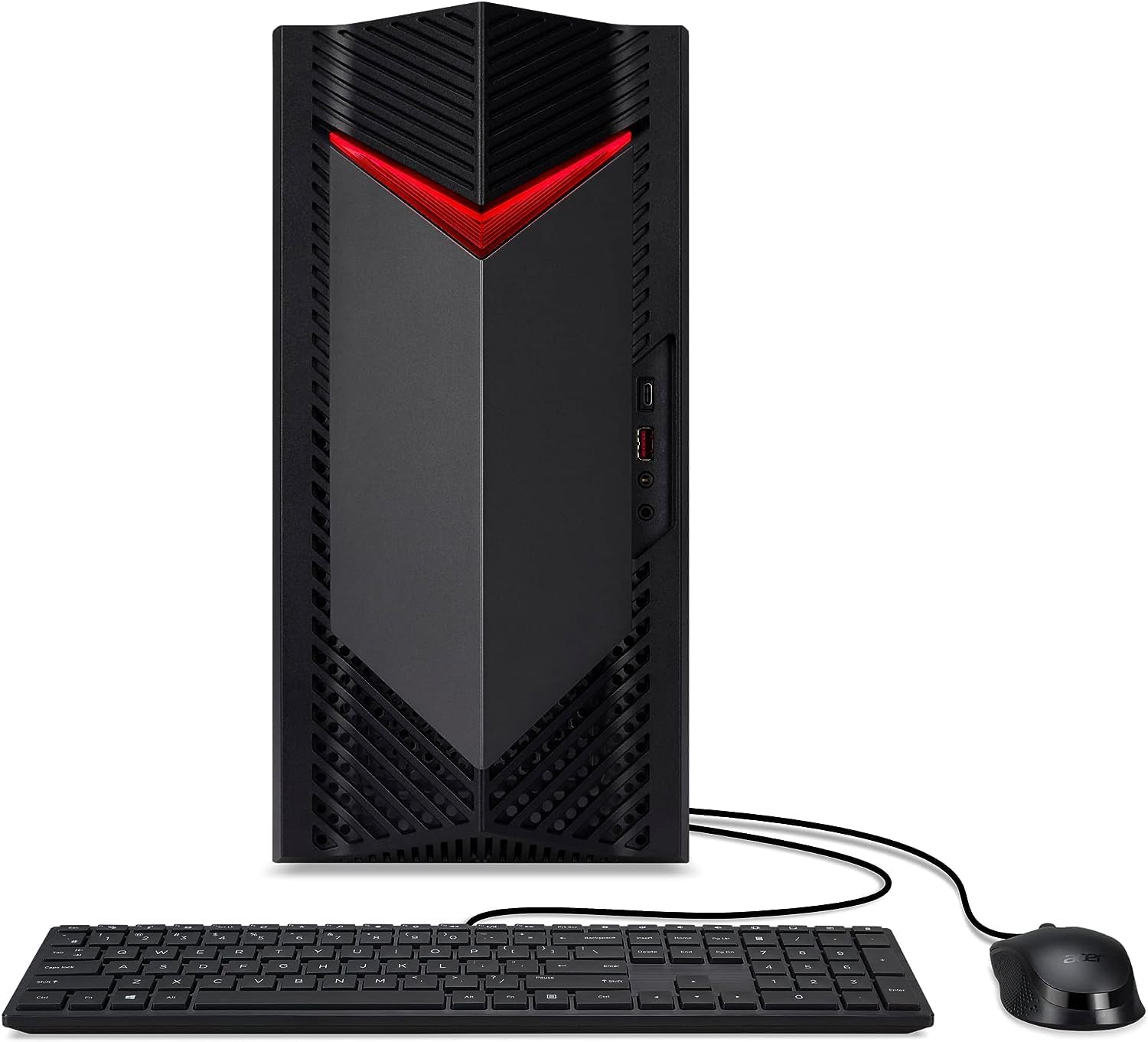 Acer Nitro 50 N50-650-UR13 Gaming Desktop | 13th Gen Intel Core i5-13400F 10-Core Processor | NVIDIA GeForce RTX 3060 | 16GB 3200MHz DDR4 | 512GB SSD