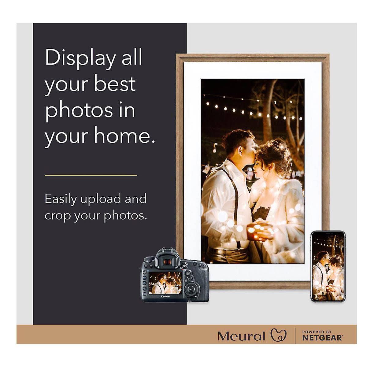 Meural Canvas II  Black Digital Picture Frame