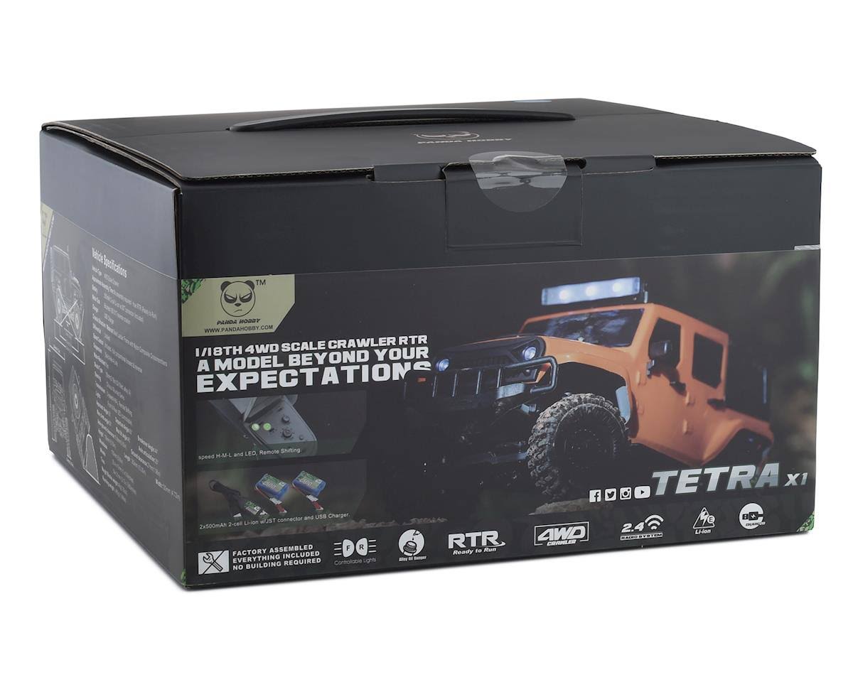 Panda Hobby Tetra X1 1/18 RTR Scale Mini Crawler w/2.4G... - PAN1801OR