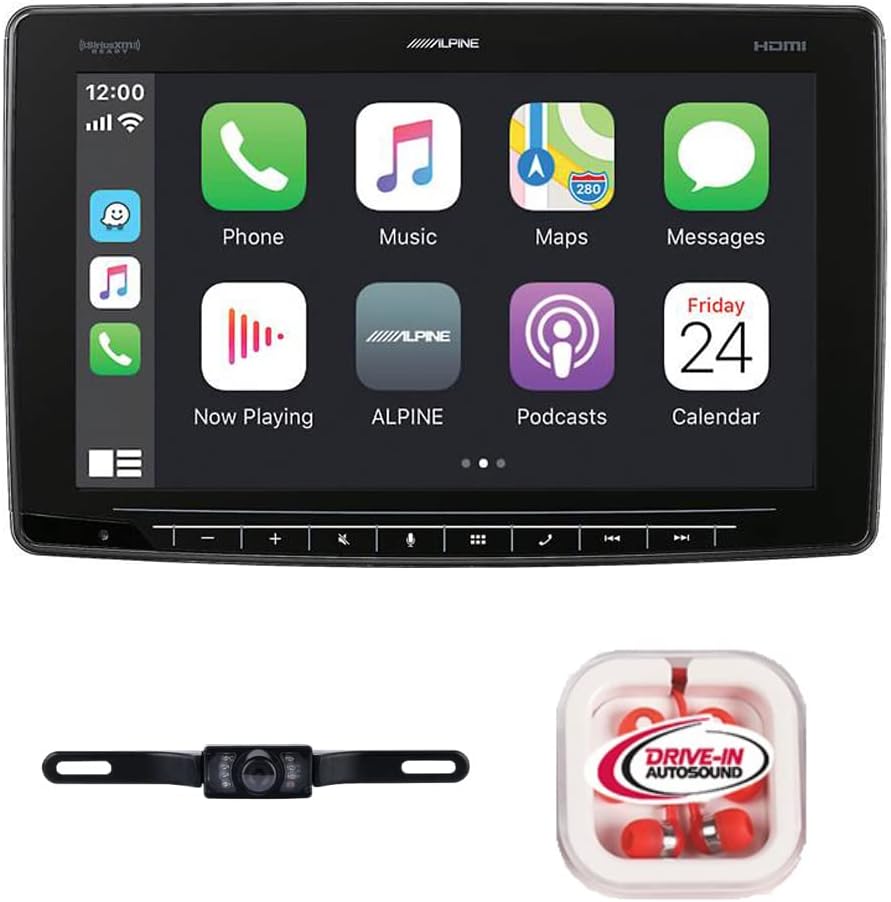 DIAS Alpine iLX-F411 1-DIN 11" Halo Digital Media Receiver & License Plate Camera