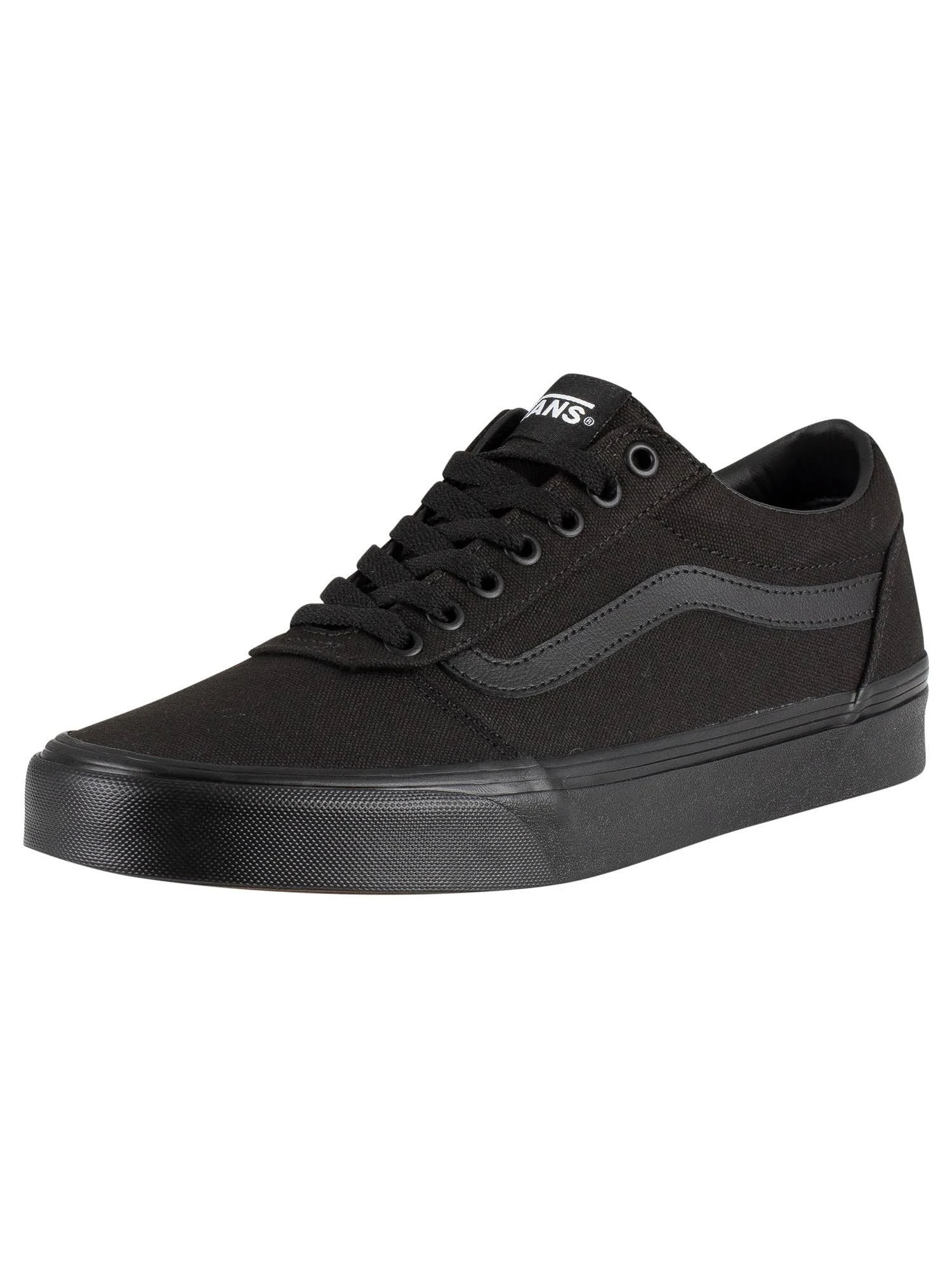 Vans Men&s Ward Canvas Trainers, Black