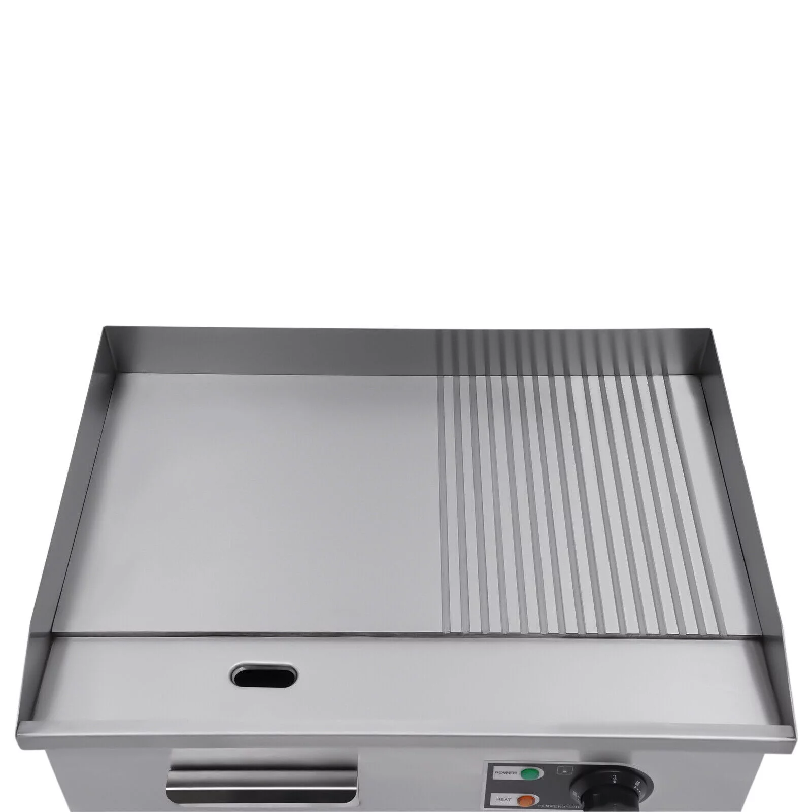 1600W 22" Electric Griddle Flat Top Grill Hot Plate BBQ Countertop Commercial for Pan-Fried Steak, Hand Pancakes, Fried Tofu,Pancakes 122-572