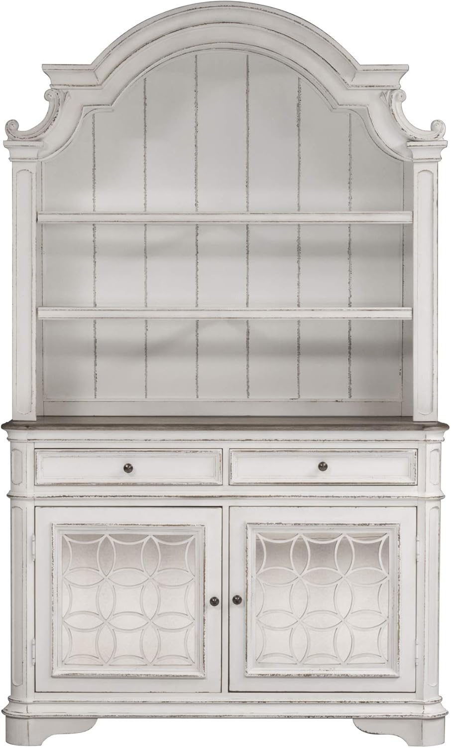 Magnolia Manor Hutch & Buffet, W56 x D18 x H92, White