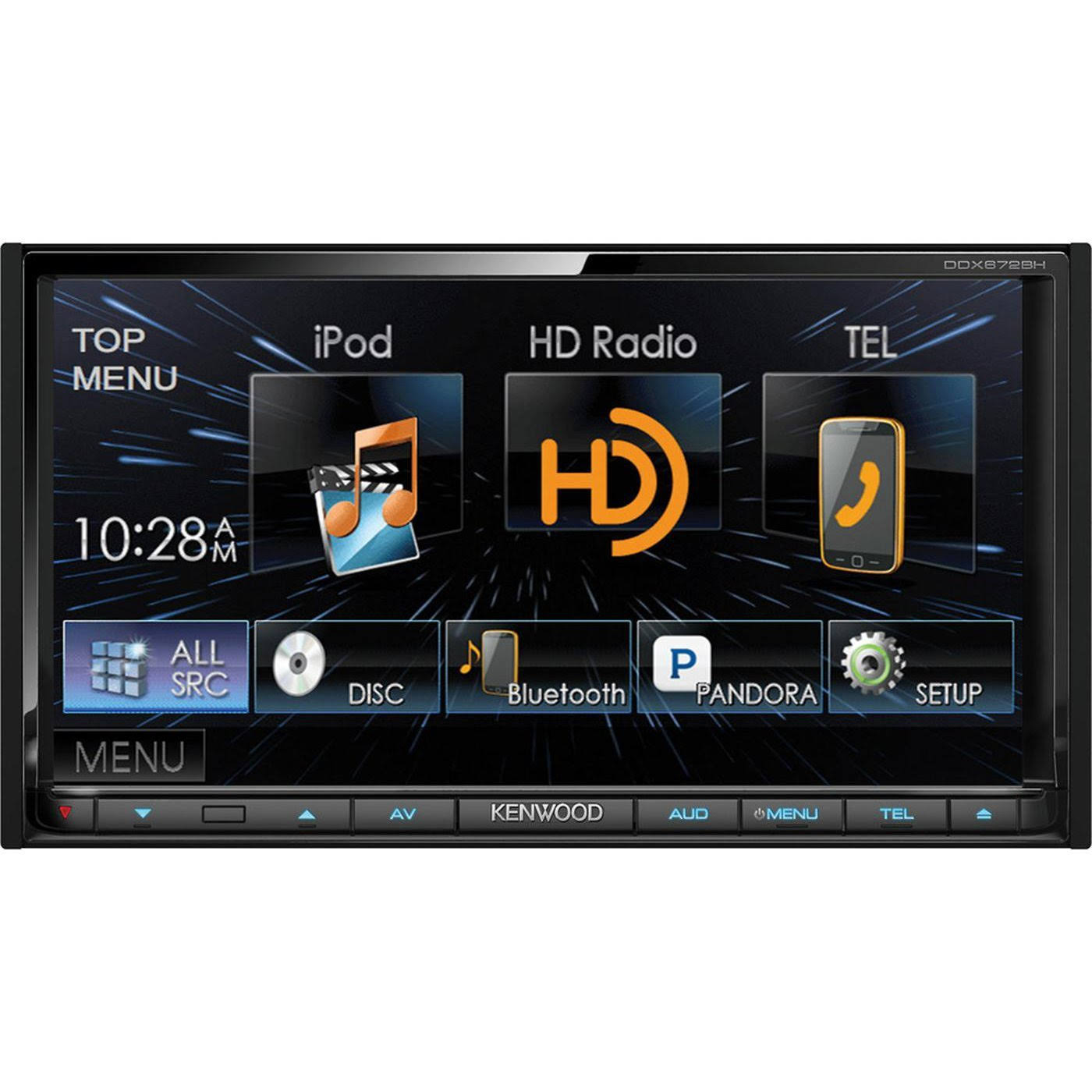 Kenwood Ddx672bh - 6.95x22 Touchscreen - Car DVD/CD Stereo - 2-DIN - Bluetooth