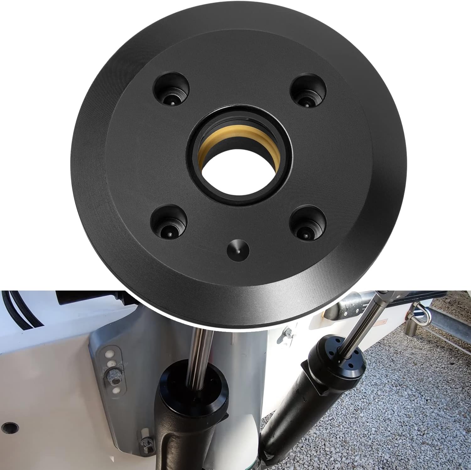Black Outboard Verado Trim Cap For Mercury Outboard 8M0118299 896157A01 6-Cylinder. 200HP 225HP 250HP 275HP 300HP