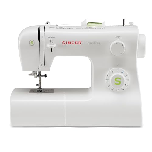 SINGER Tradition 2277 Sewing Machine with Automatic Needle Threader | 97 Stitch Applications, 1-Step Buttonhole