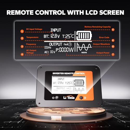 LiTime 24V 3000W All-in-One Solar Inverter Charger | 60A MPPT Solar Controller | Pure Sine Wave Output | Uninterrupted Power Supply | RS485