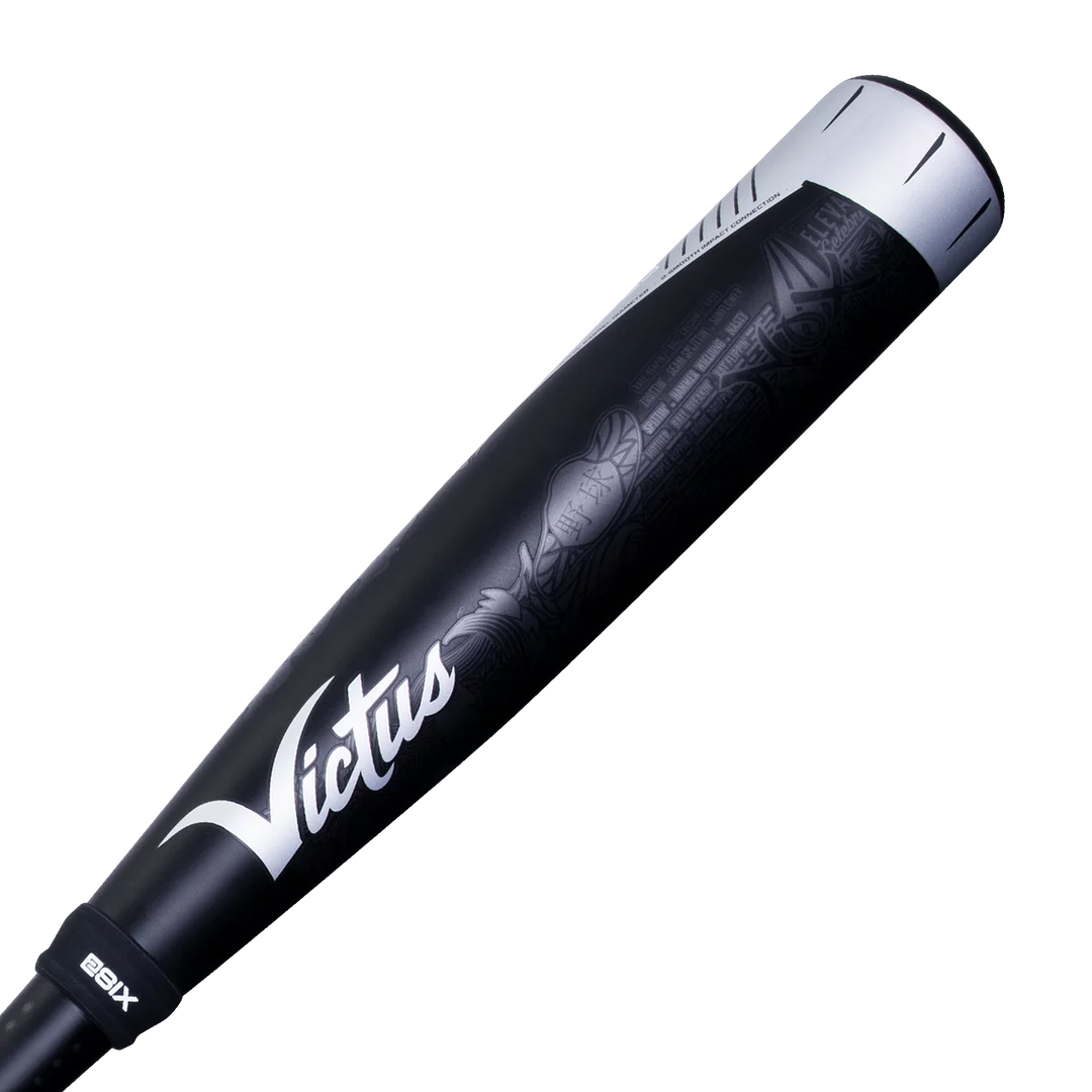 Victus Nox Two Piece Hybrid USSSA 2 3/4" Baseball Bat -8, 28"/20oz (Black/Silver)