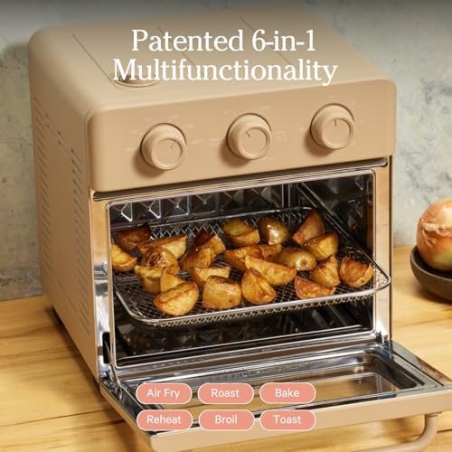 Our Place Wonder Oven | 6-in-1 Air Fryer & Toaster Oven with Steam Infusion | Compact, Countertop Friendly, Fast Preheat, Multifunctional | Air Fry