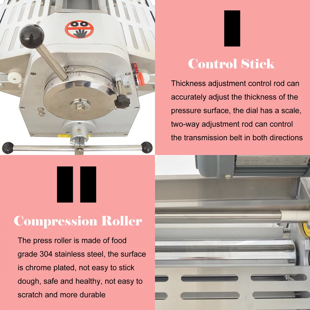 INTSUPERMAI Commercial Continuous Croissant Dough Sheeter Stainless Steel for Bakery