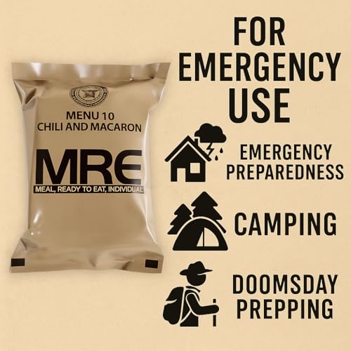 24 Military-Style MREs &ndash; Case A & B &ndash; Complete Meals with Flameless Heaters &ndash; Emergency Food Supply for Survival