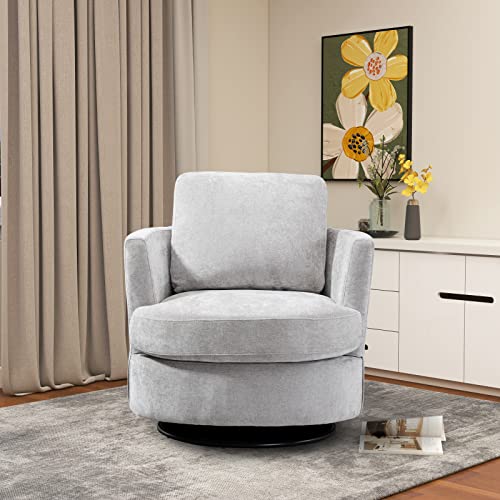 ODUWA Swivel Barrel Chair Set of 2