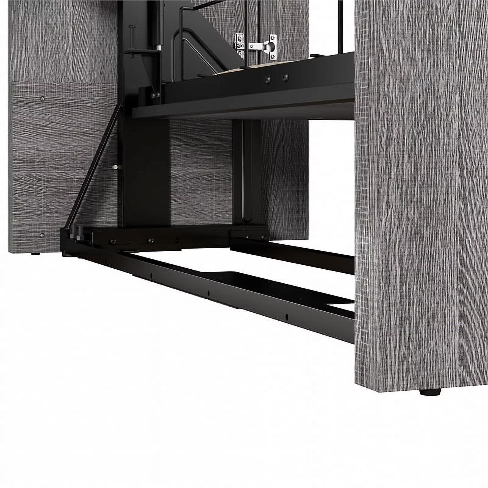 Bestar Orion 67W Queen Murphy Bed in bark gray & graphite
