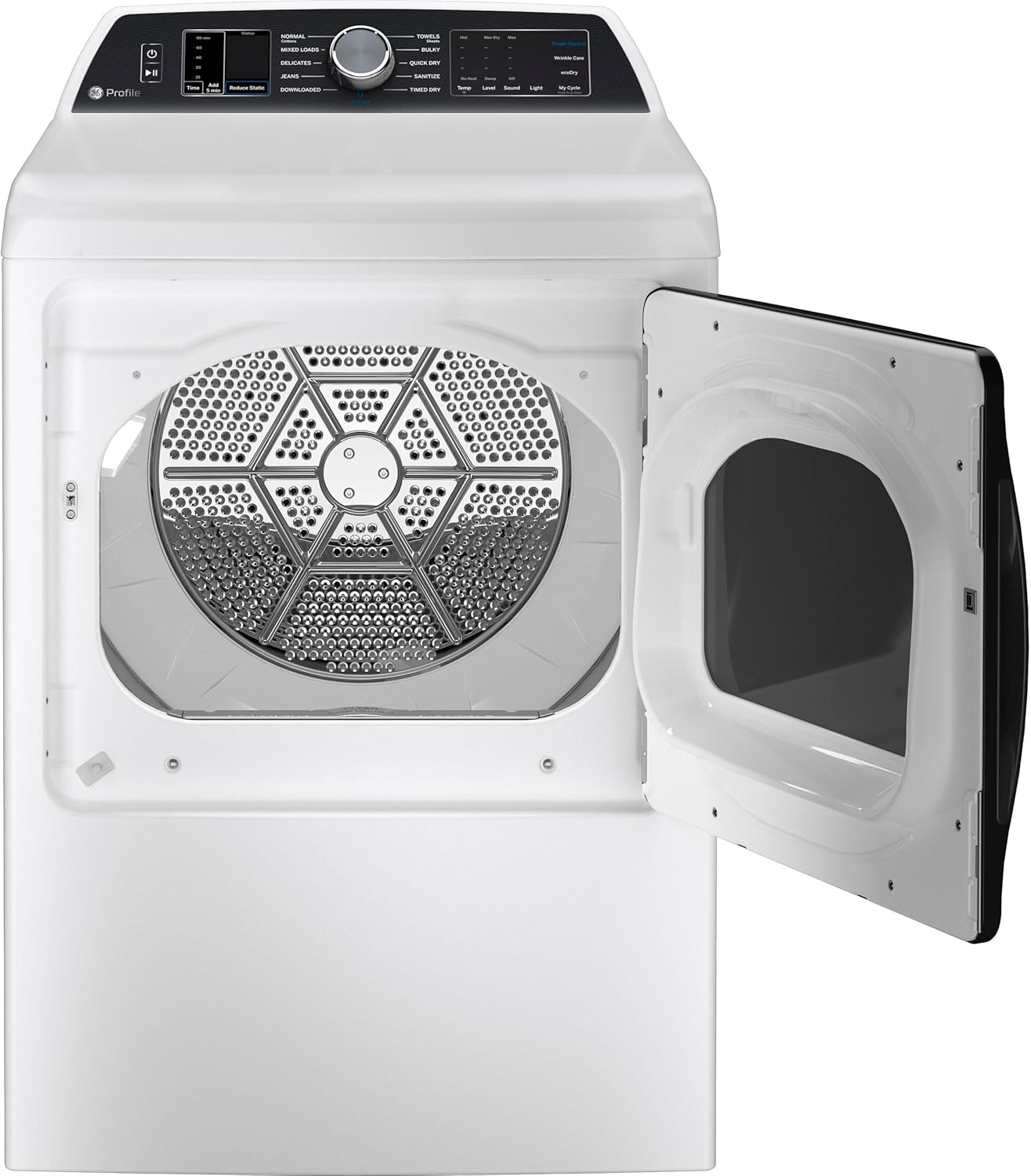 GE Profile PTD70EBSTWS 7.4 Cu. Ft. White Smart Front Load Electric Dryer