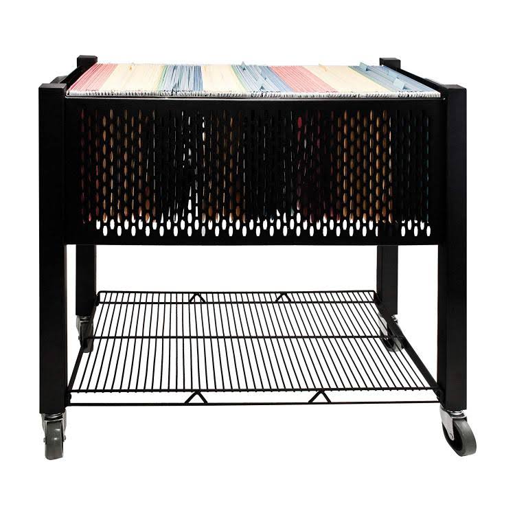 Vertiflex InstaCart, Open-Top File Cart, Black