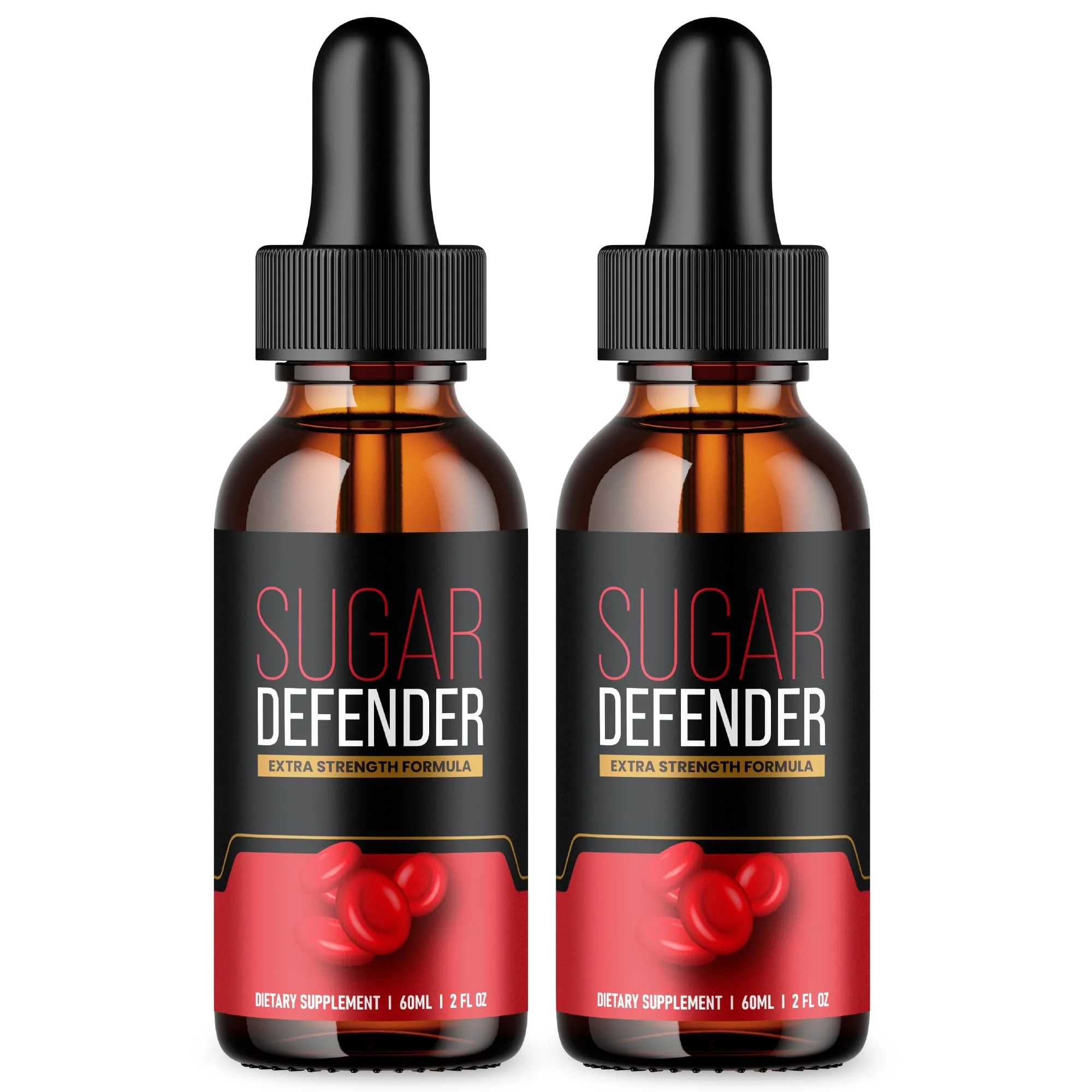 (2 Pack) Sugar Defender Drops - Official Formula - Sugar Defender Supplement Drops Extra Strength Advanced Formula, Sugar Defender 24 Liquid Drops