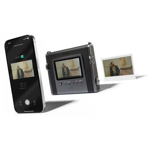 INSTAX Wide EVO 2-in-1 Instant Film Camera and Printer, Rear LCD Screen, 10 Lens and 10 Film Filters, Wide-Angle Lens Function