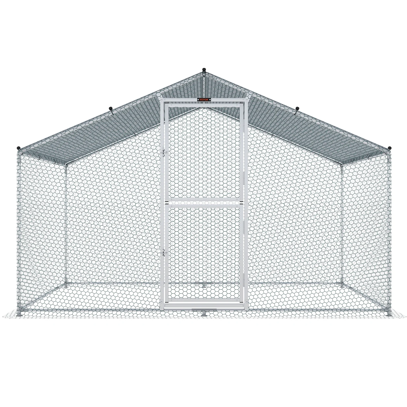 SKYSHALO Chicken Coop Large Metal Chicken Cage House Waterproof Run Large Metal Chicken Coop Outdoor Walk in Chicken Coop Cage Backyard Farm Use
