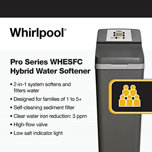 Whirlpool WHESFC Pro Series &ndash; Softener/Whole Home Filter Hybrid, Gray
