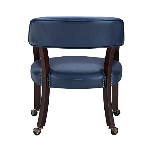 Steve Silver Furniture Tournament Arm Casters Chair, 25" L x 25" W x 31" H, Black
