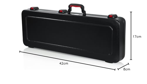 Gator Cases Molded Flight Case for Strat/Tele Style Electric Guitars with TSA Approved Locking Latch, (GTSA-GTRELEC)