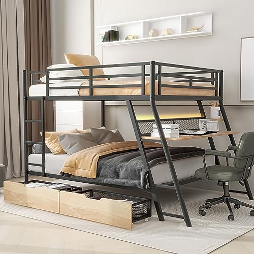 Twin Size Wood Low Loft Bed with Ladder Can Be Placed On The Left or Right,Bed Frame W/Slats Support,for Bedroom,Apartment,Guest Room,White