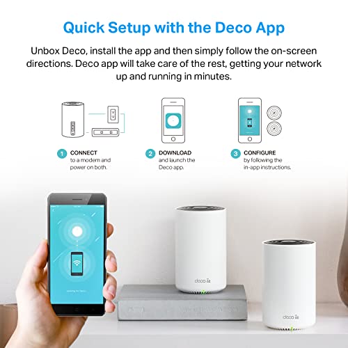 TP-Link Deco AXE5400 Tri-Band WiFi 6E Mesh System(Deco XE75 Pro) - 2.5G WAN/LAN Port, Covers up to 5500 Sq.Ft, Replaces WiFi Router and Extender