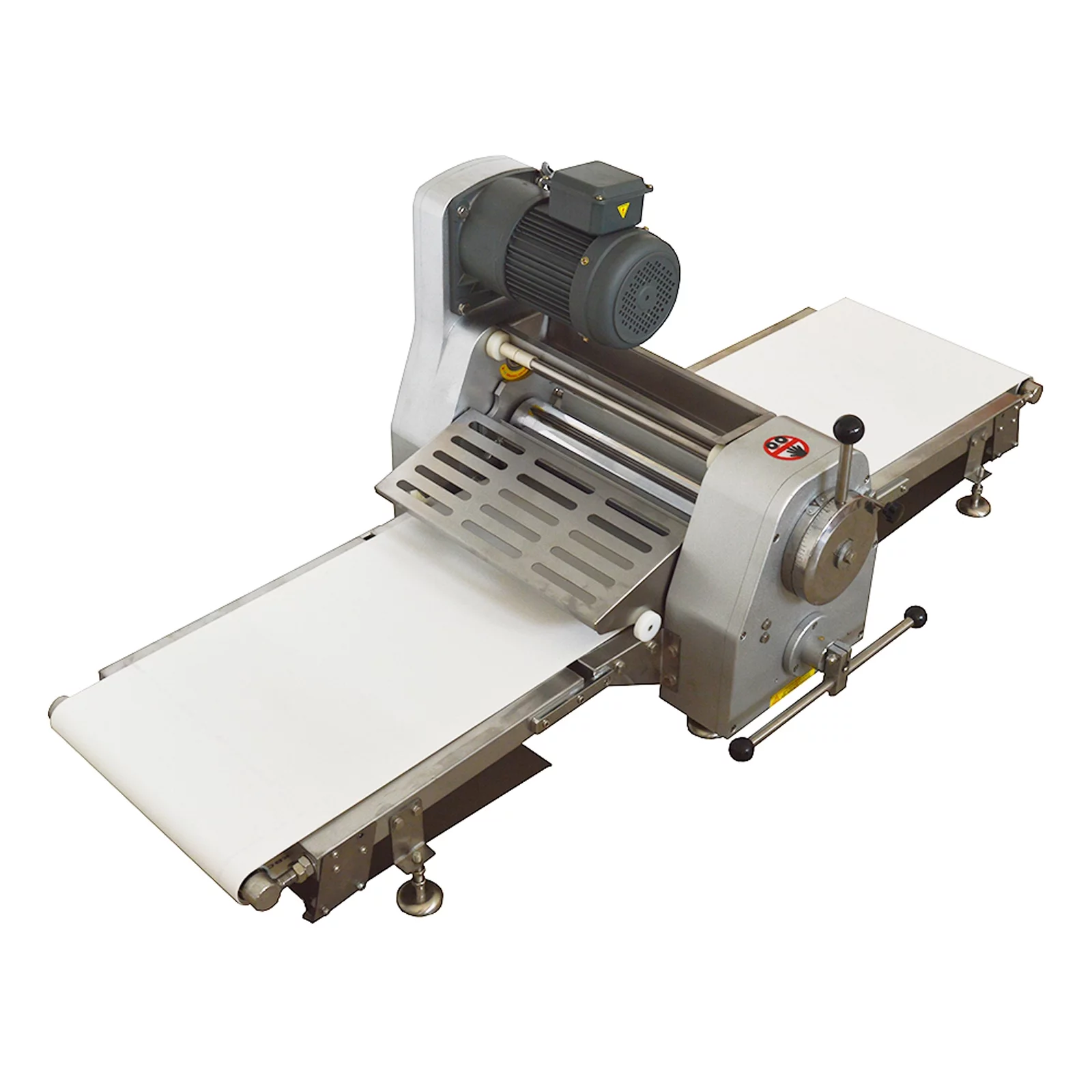 INTBUYING Commercial Dough Sheeter Electric Table Top Folding Pastry Machine 500mm