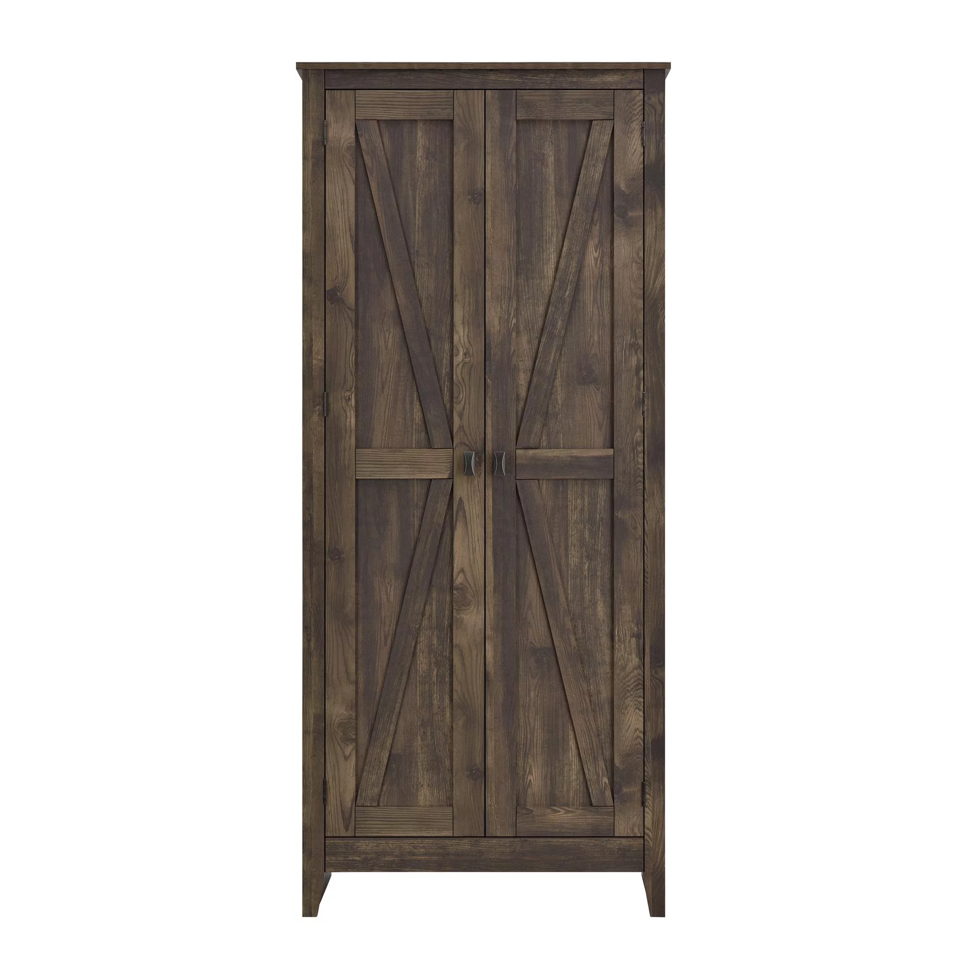 Ameriwood SystemBuild Farmington 31.5" Wide Storage Cabinet, Rustic