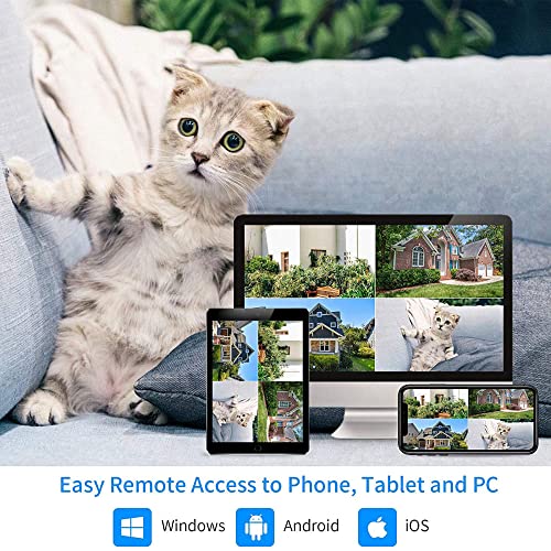 [Wireless Pro, 100ft Range] Hiseeu Wireless Security Camera System, Expandable 16CH 4K NVR