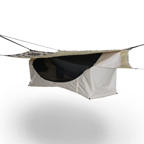Haven Tents Lay Flat Hammock Tent - Waterproof Tent & Camping Hammock with Mosquito Net - Includes Insulated Pad and Rainfly - Haven Tent, Haven XL