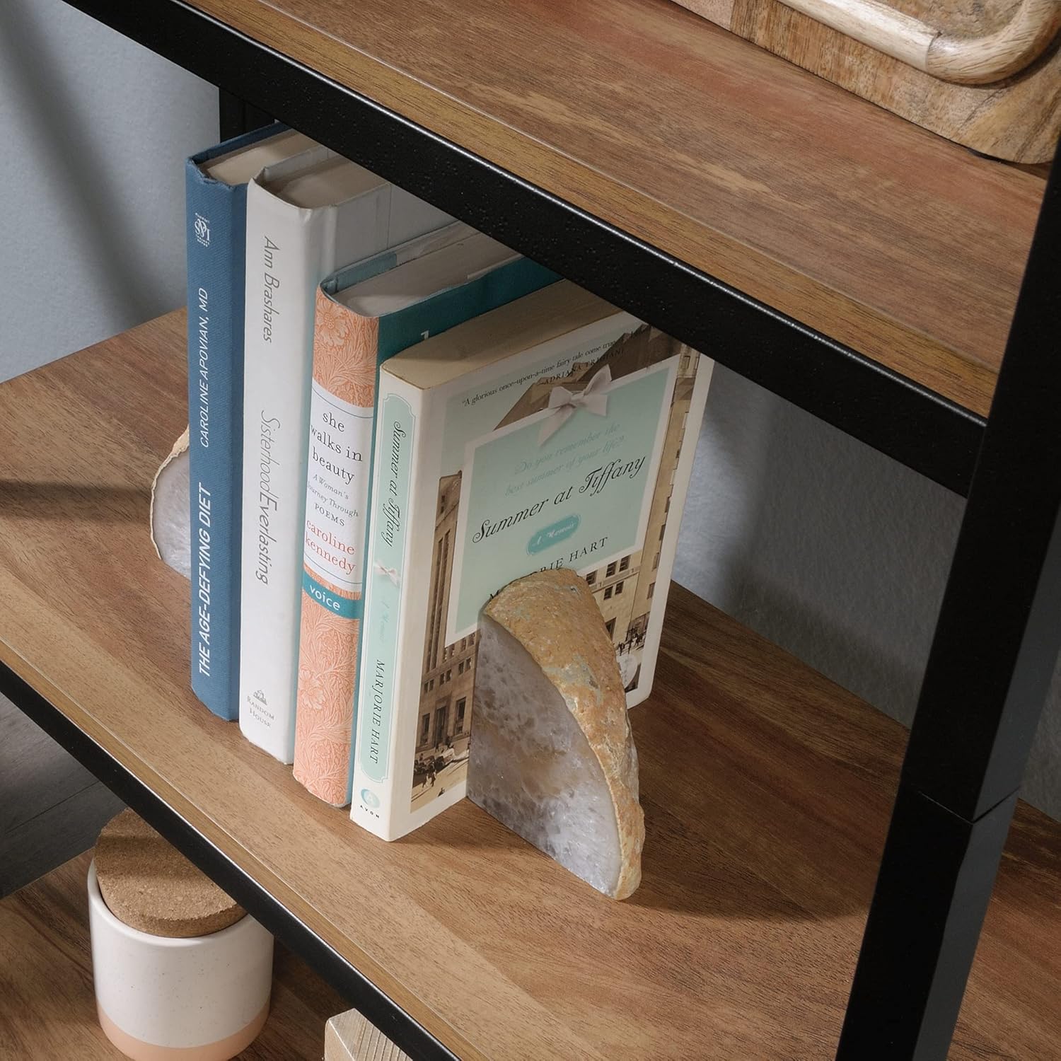 Sauder North Avenue Tall Bookcase, Sindoori Mango Finish