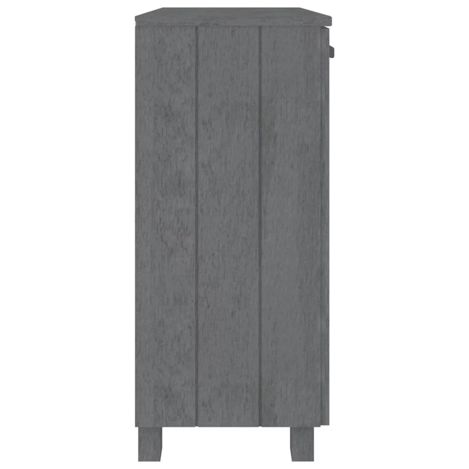 Festnight Sideboard Dark Gray 33.5"x13.8"x31.5" Solid Wood Pine