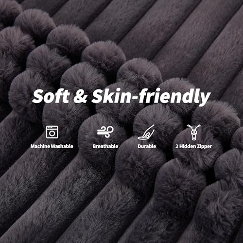 Hobestluk 3 in 1 Bean Bag Chair Giant Bean Bag Chairs Convertible Bean Bag Floor Cushion with Machine Washable Cover
